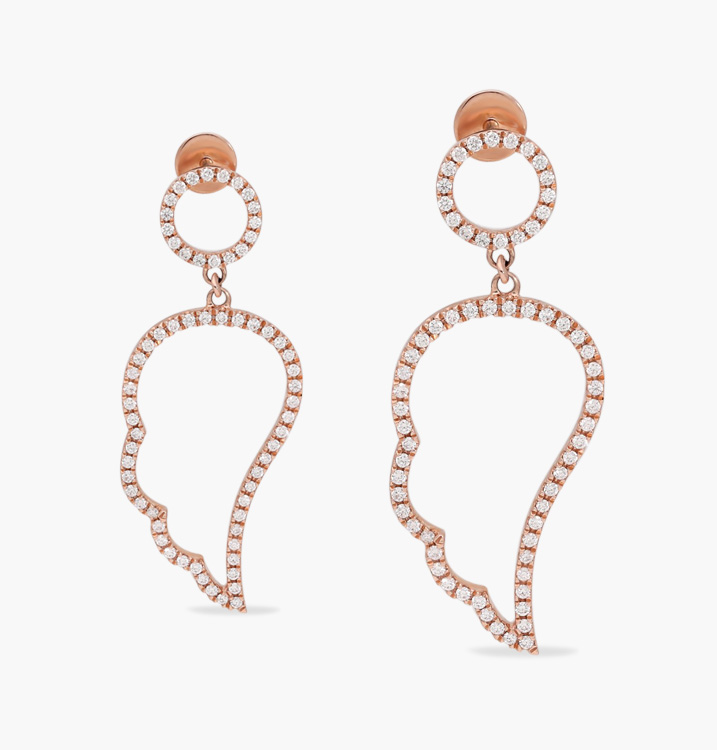 the plumeria leaf earring